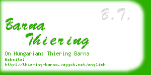 barna thiering business card